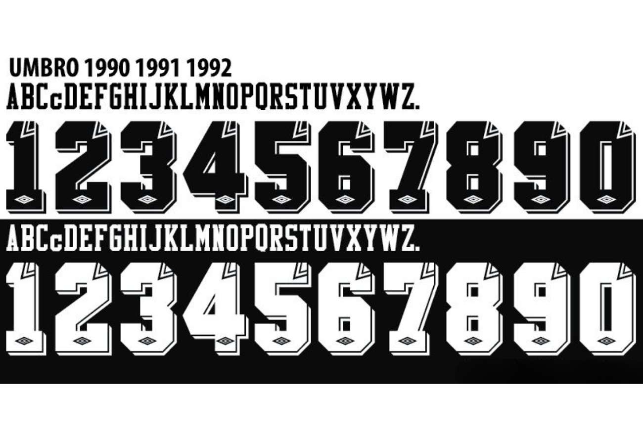 Font Umbro có cảm giác thể thao cổ điển