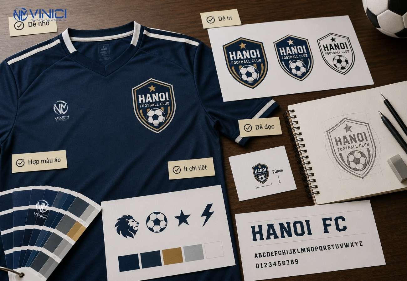 Logo bóng đá đẹp cần có những yếu tố nào