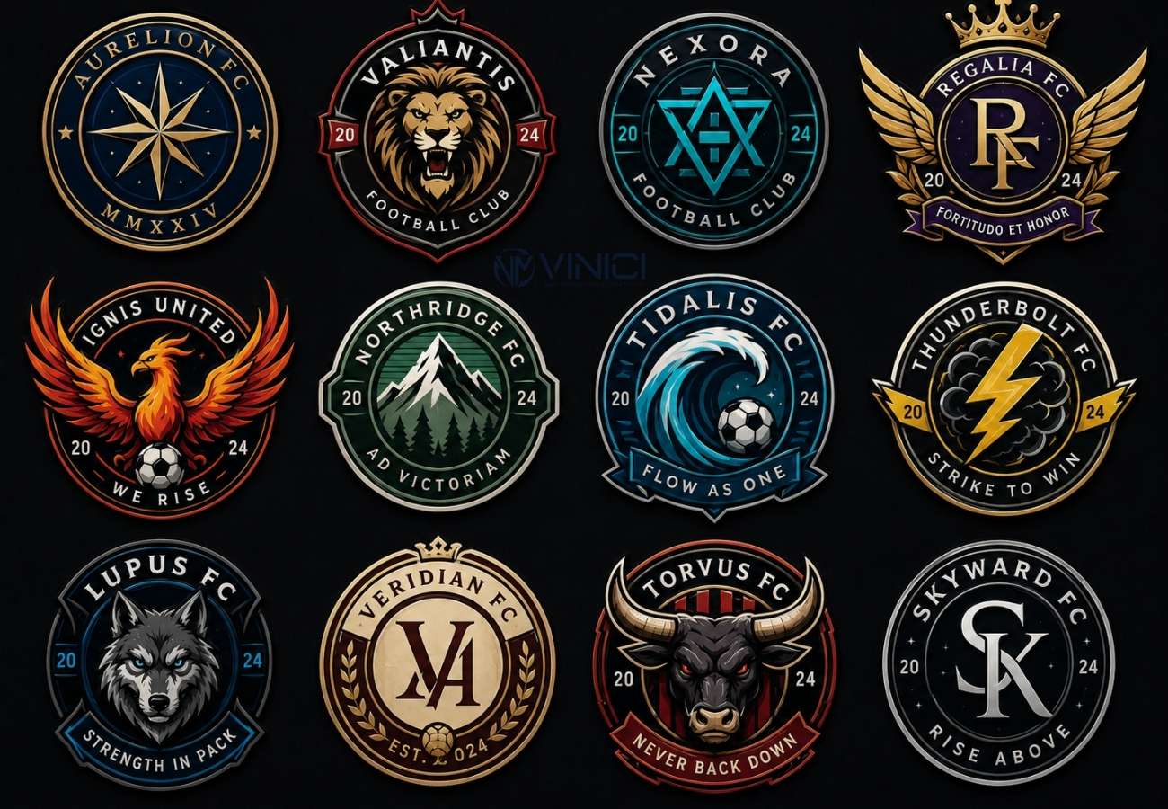 Logo bóng đá hình tròn