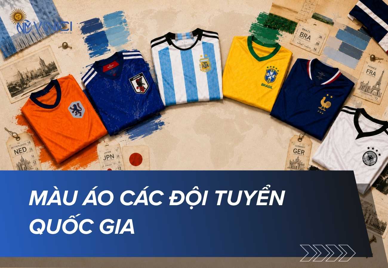 Những màu áo các đội tuyển quốc gia dễ nhận diện và ý nghĩa đằng sau