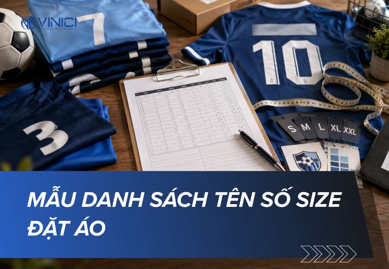 Mẫu danh sách in áo bóng đá: tên, số, size dễ điền cho đội nhóm