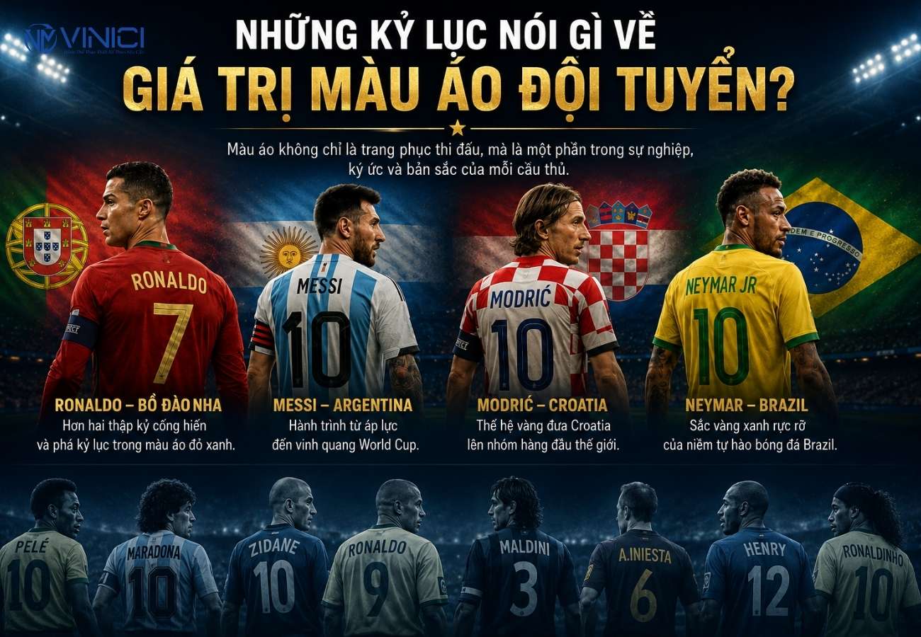 Những kỷ lục này nói gì về giá trị màu áo đội tuyển