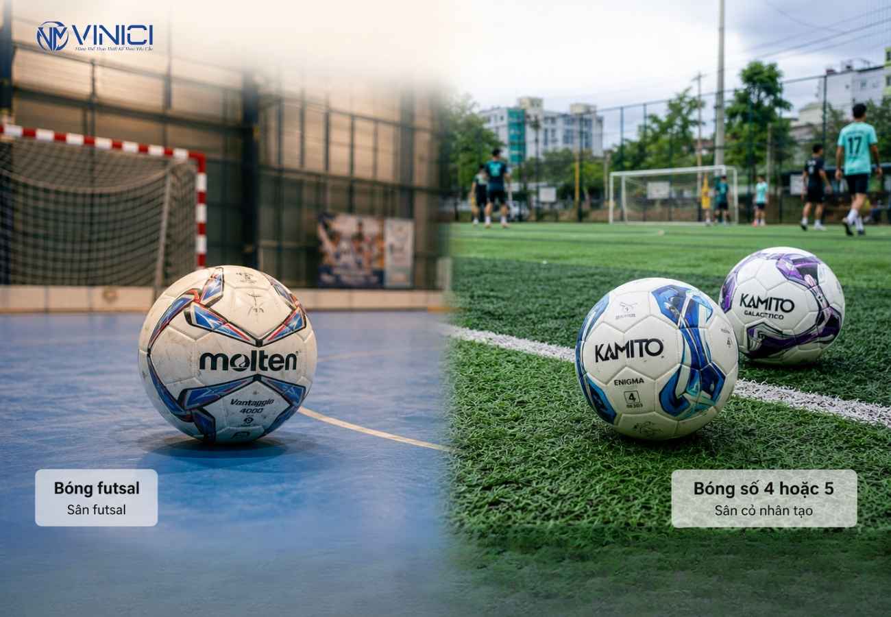 Sân 5 dùng bóng số mấy