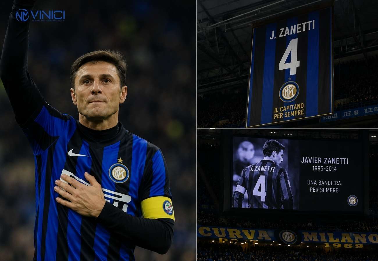 Số 4 của Javier Zanetti tại Inter Milan