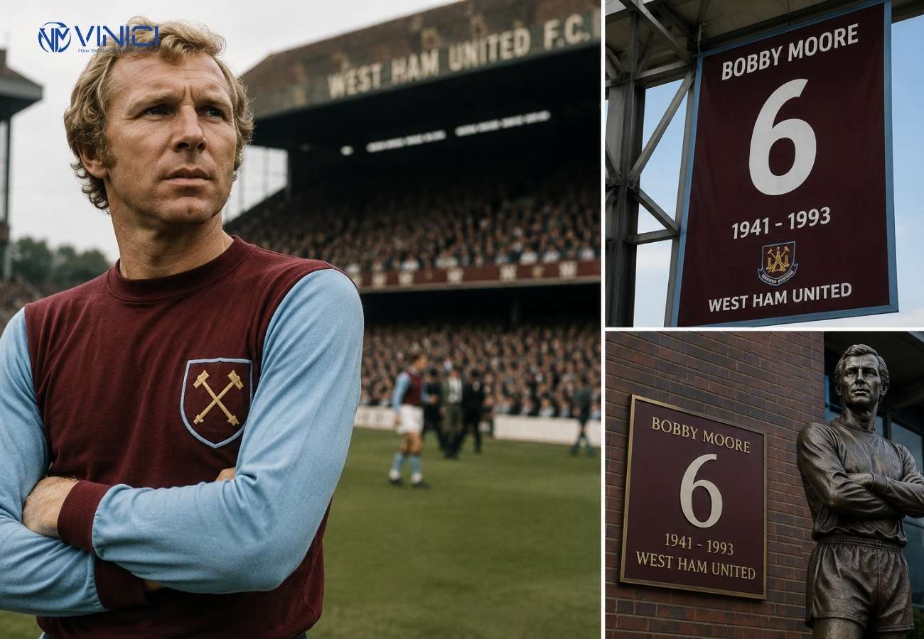 Số 6 của Bobby Moore tại West Ham