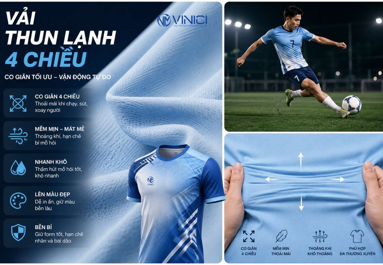 Vải thun lạnh 4 chiều
