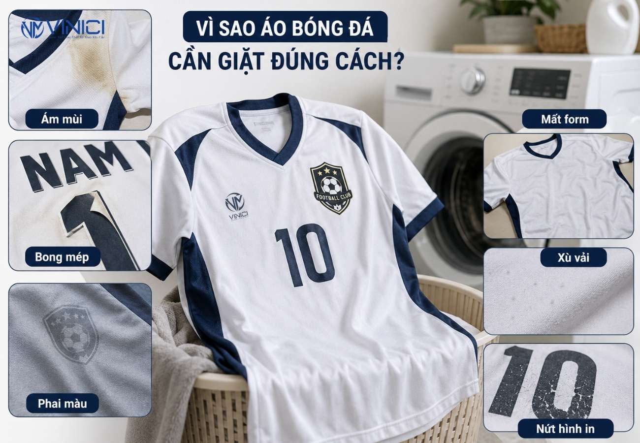 Vì sao áo bóng đá cần giặt đúng cách