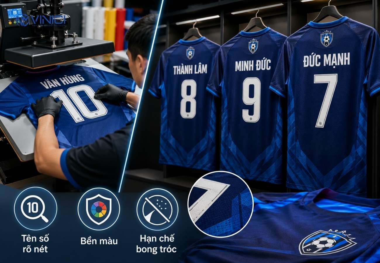 Vì sao cần chọn đúng kỹ thuật in áo bóng đá