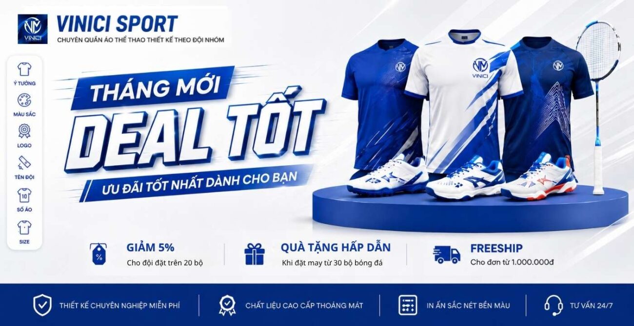 deal tốt đặt may áo thể thao thiết kế