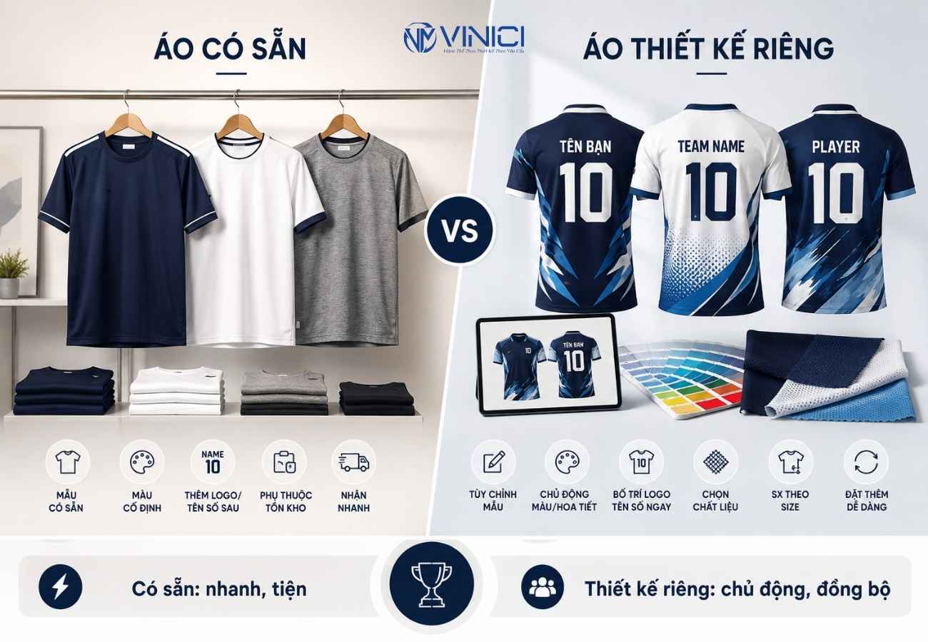 Áo thiết kế và áo có sẵn khác nhau như thế nào