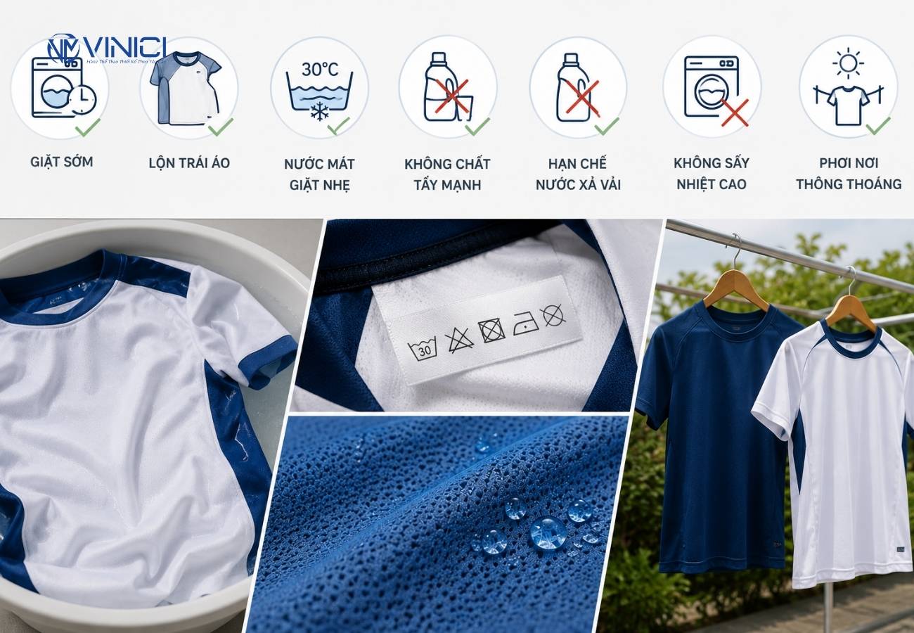 Cách giặt và bảo quản vải Quick Dry