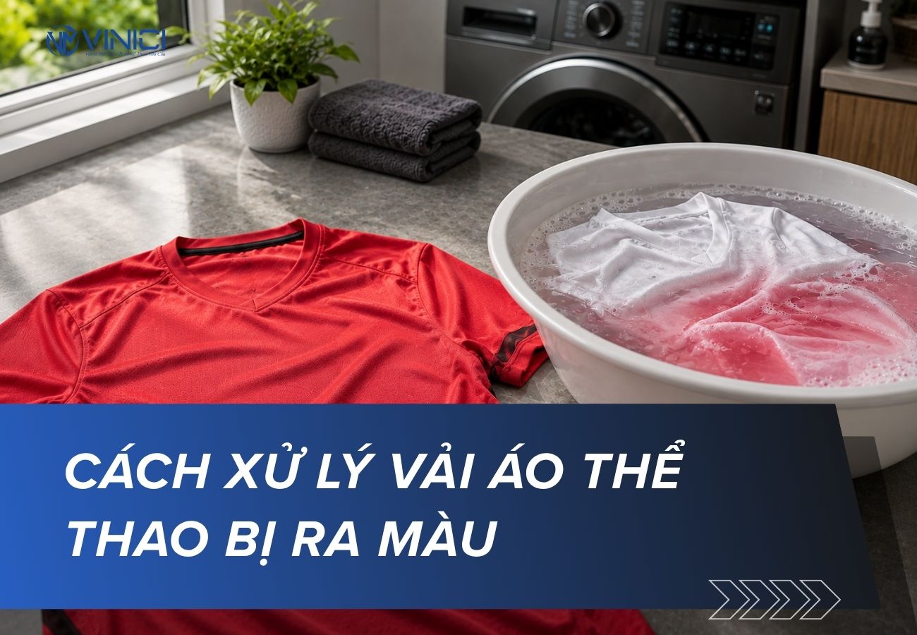 Cách xử lý vải áo thể thao bị ra màu, phai màu khi giặt