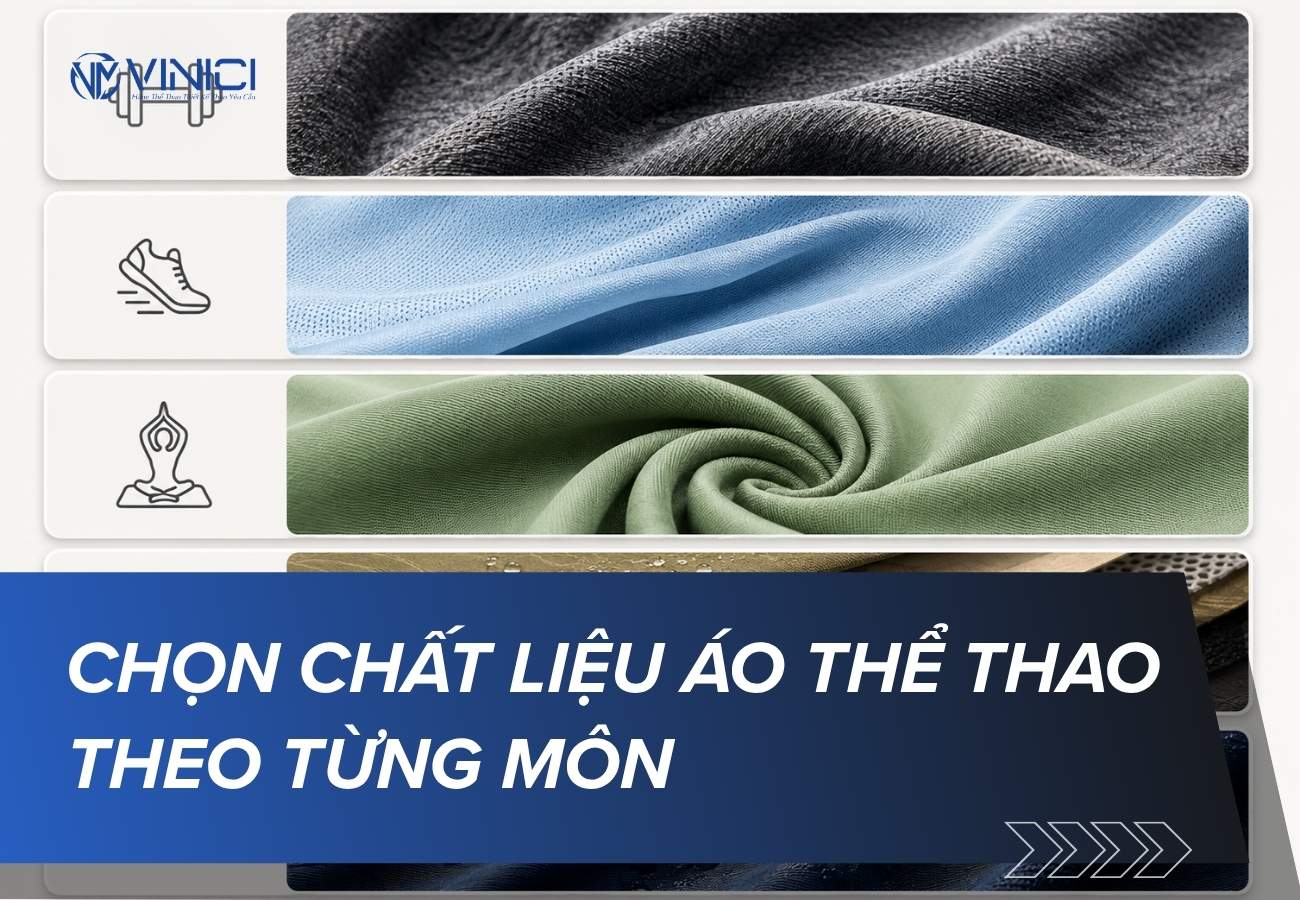 Bí quyết chọn chất liệu áo thể thao theo từng môn