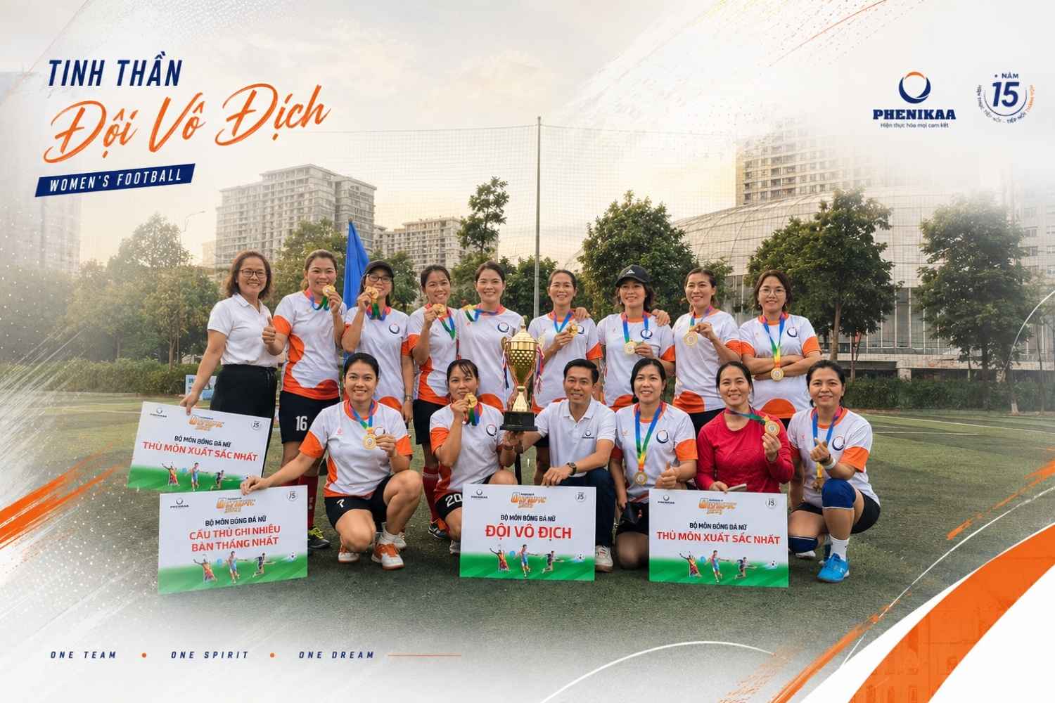 Đội nữ bóng đá Vinici vô địch Phenikaa Olympic 2025