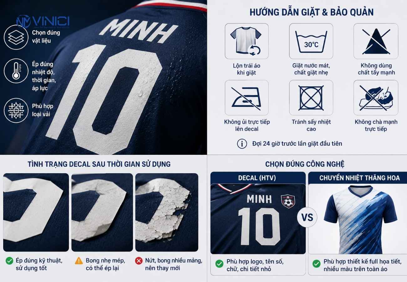 In decal áo có bền không