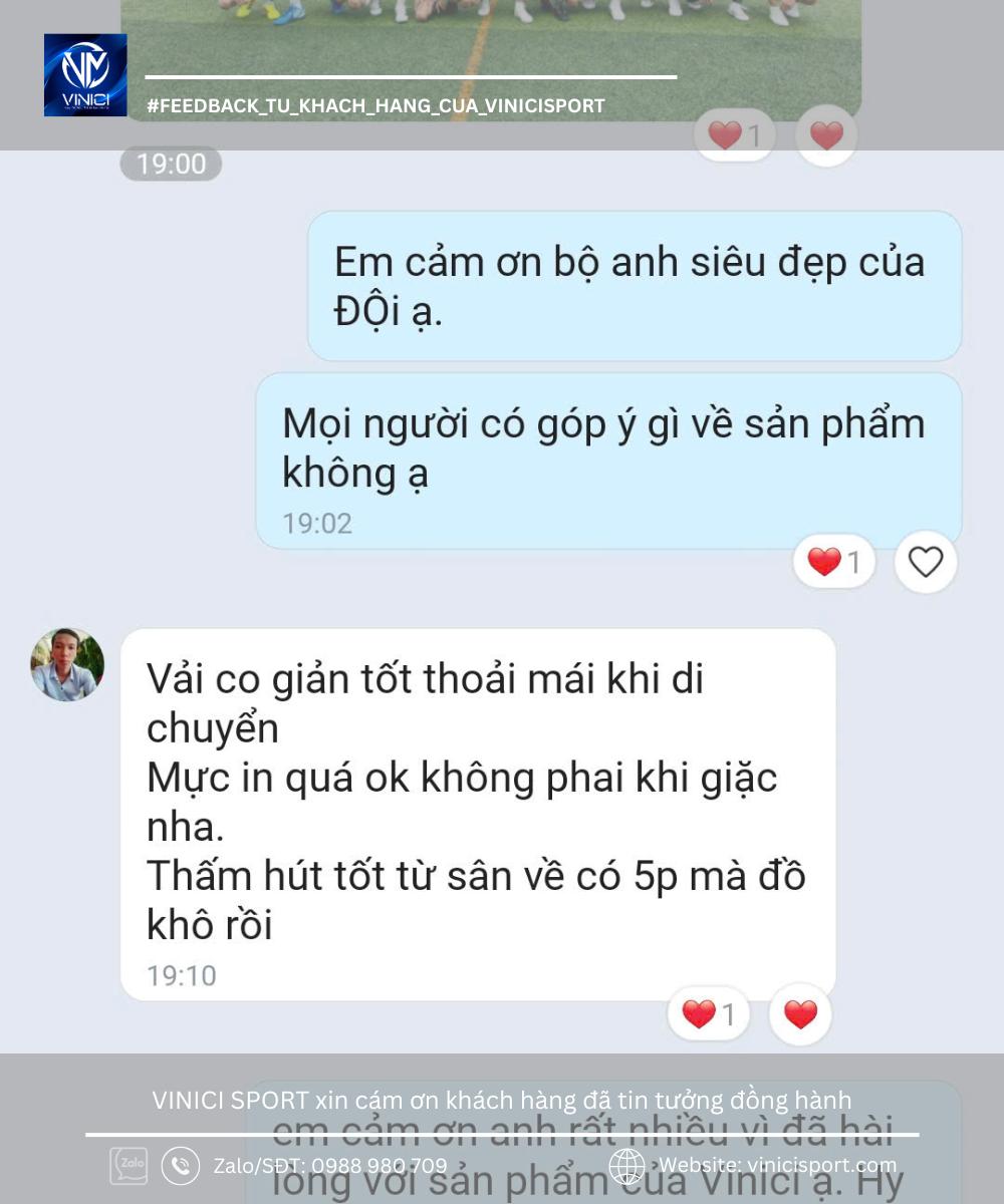Khách hàng phản hồi vải co giãn và thấm hút tốt