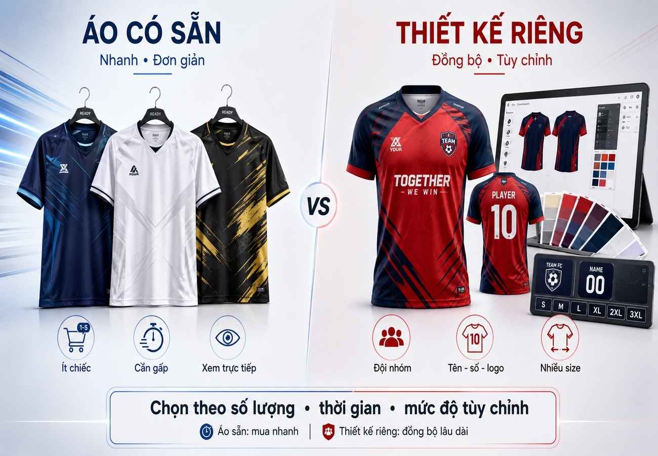 Nên chọn áo mẫu sẵn hay thiết kế riêng