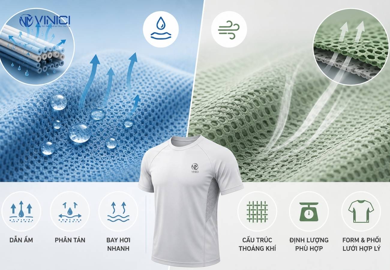 Quick Dry có phải vải áo thể thao thoáng mát không