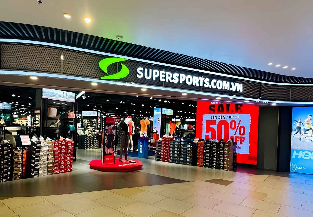 Supersports – hệ thống phân phối nhiều thương hiệu quốc tế