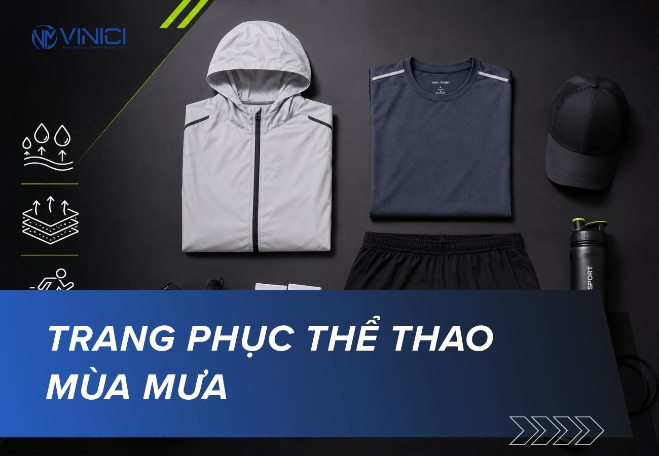 Trang phục thể thao mùa mưa: Cách chọn đồ nhanh khô, dễ vận động