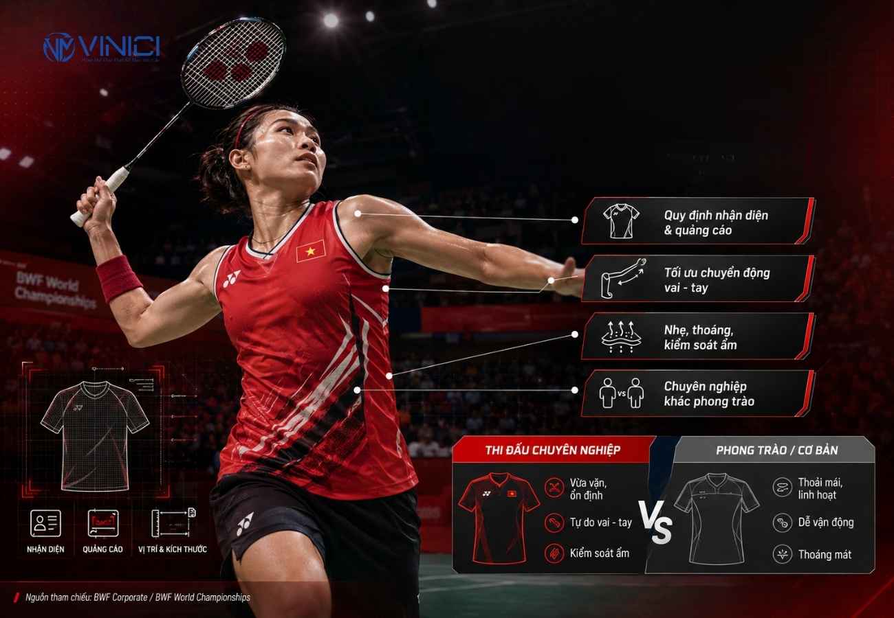 Trang phục thi đấu tại BWF World Championships có gì đáng chú ý