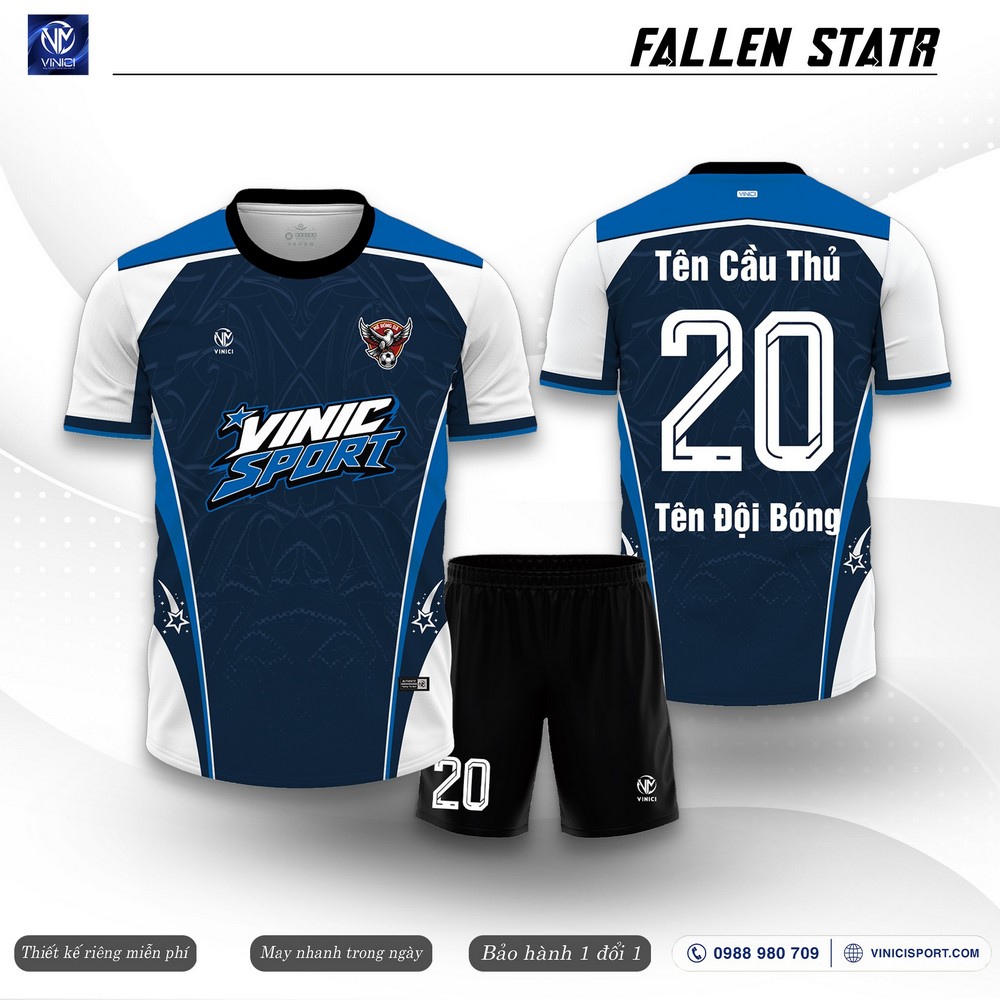 áo bóng đá phong trào Fallen Star phối màu nổi bật