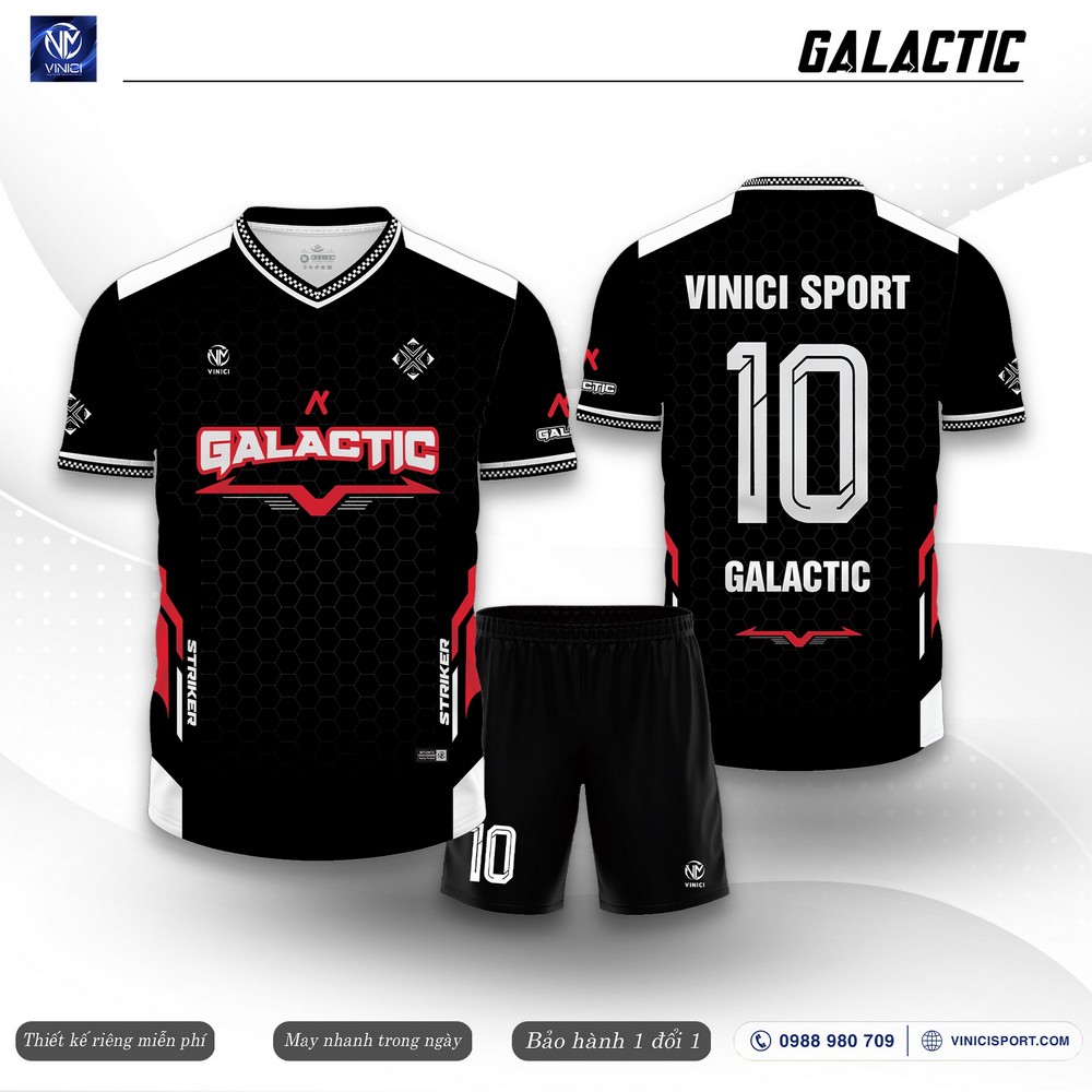 Áo Bóng Đá Thiết Kế VINICI – GALACTIC Họa Tiết Tổ Ong