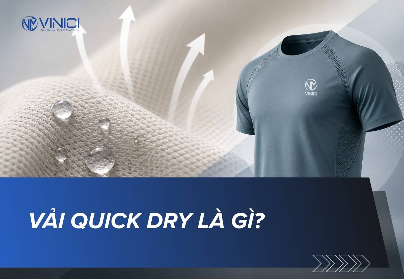 Vải Quick Dry là gì? Ưu điểm và ứng dụng trong may mặc áo thể thao