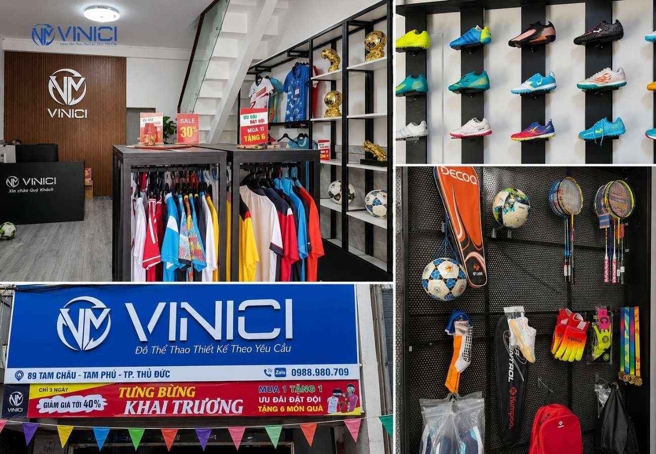 Vinici Sport – chuyên thiết kế và sản xuất áo thể thao đội nhóm