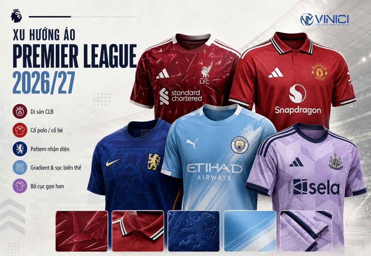 Xu hướng thiết kế áo bóng đá Premier League 2026_27
