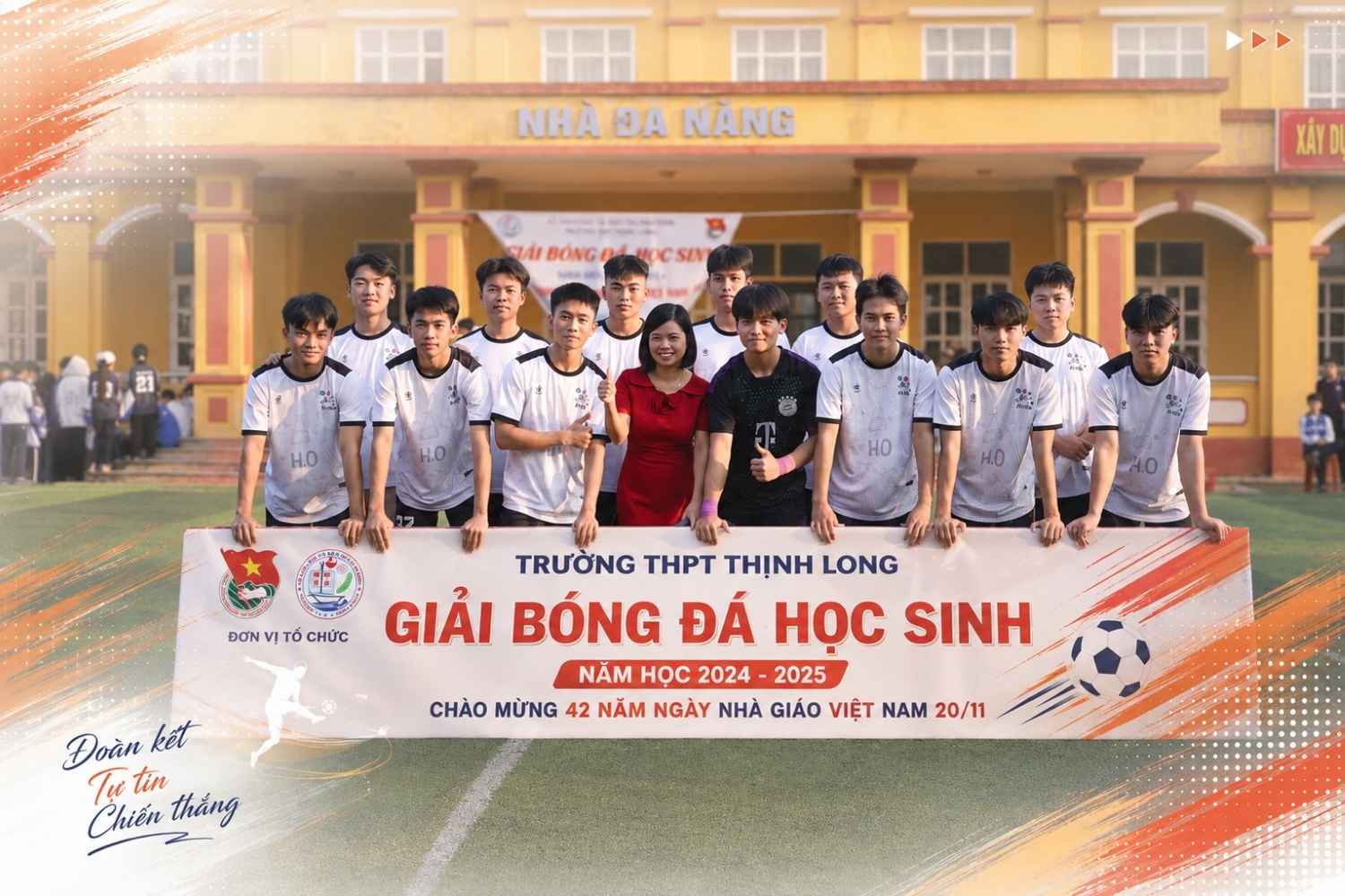 Giải bóng đá học sinh chào mừng Ngày Nhà giáo Việt Nam