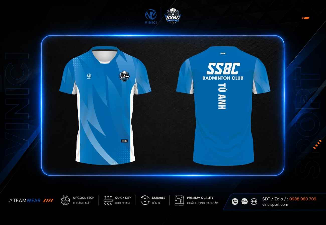Áo UNITE được làm đồng bộ theo logo SSBC nhưng vẫn có tên riêng từng thành viên
