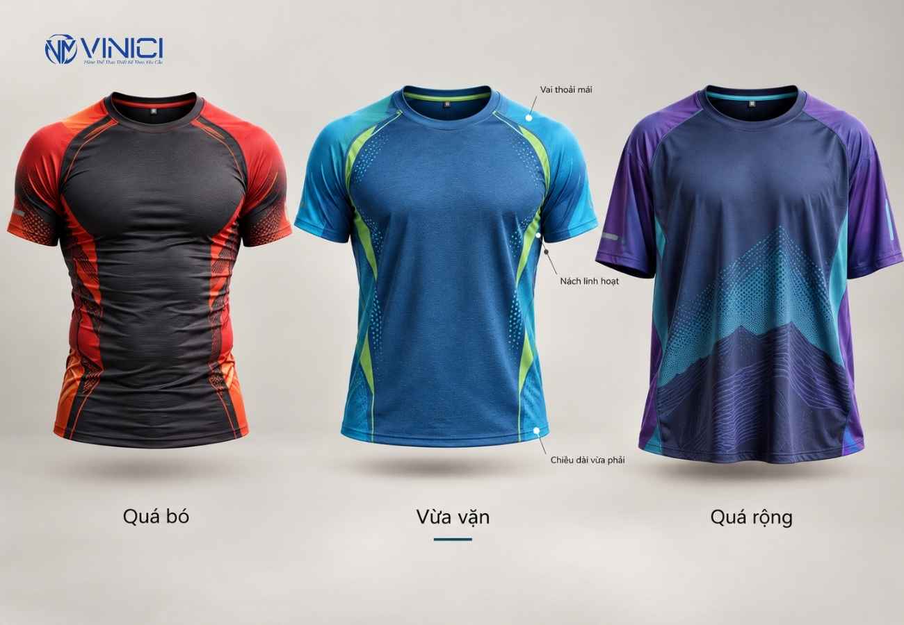 Độ vừa vặn và form áo phù hợp