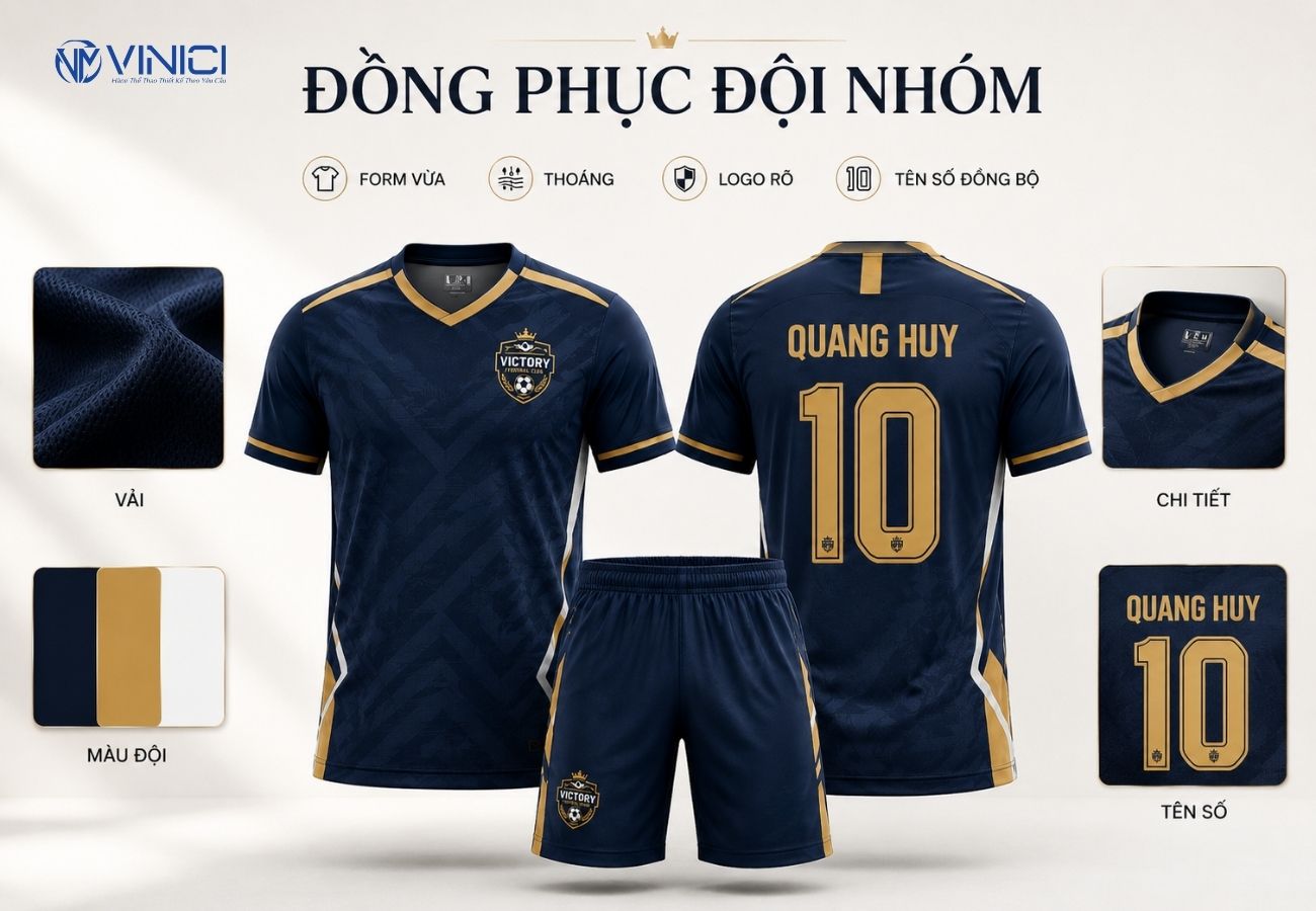 Đồng phục thể thao đội nhóm nên chọn như thế nào