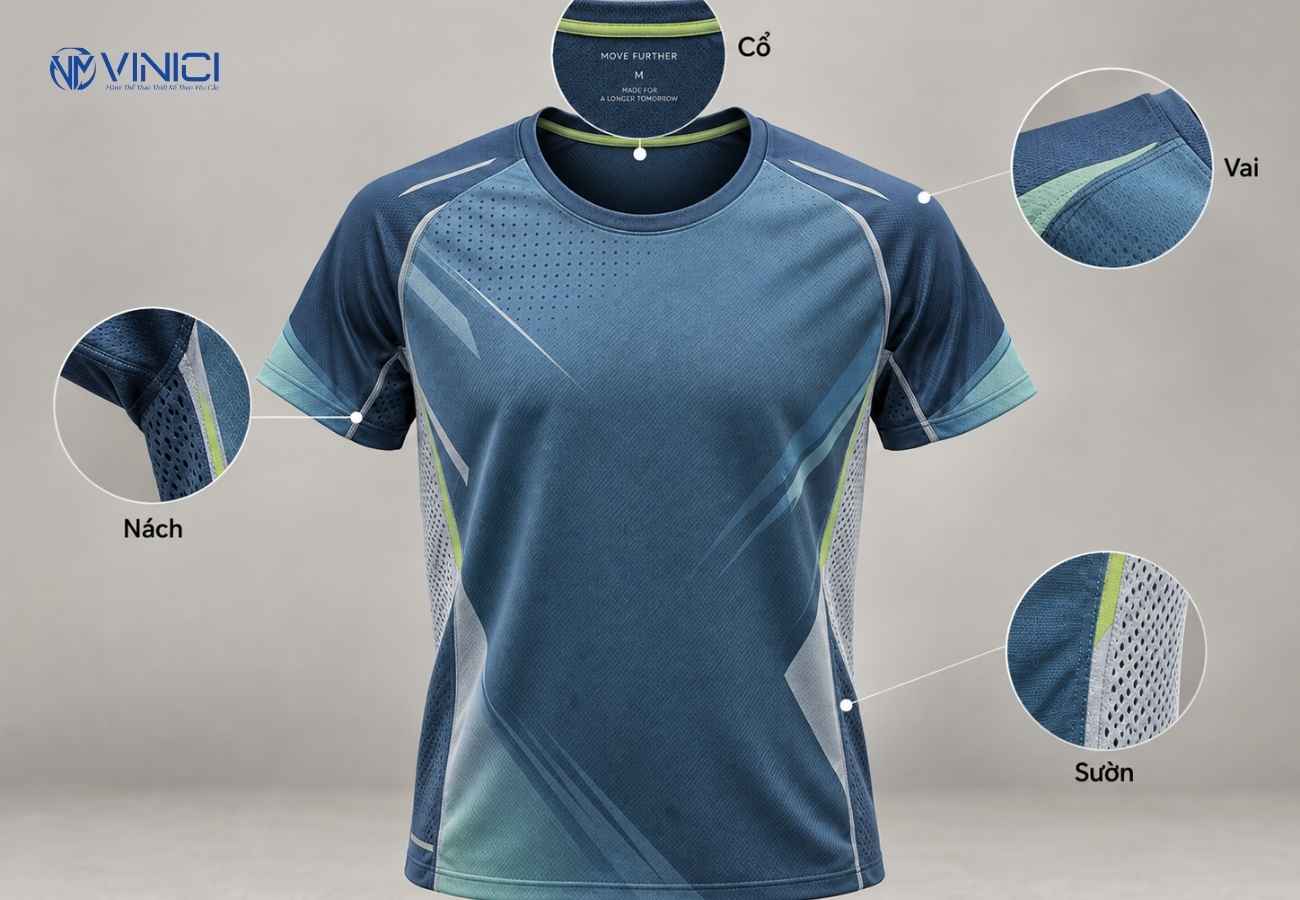 Đường may và các vị trí dễ cọ xát