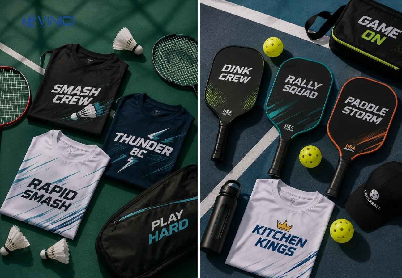 Tên đội cầu lông và pickleball hay