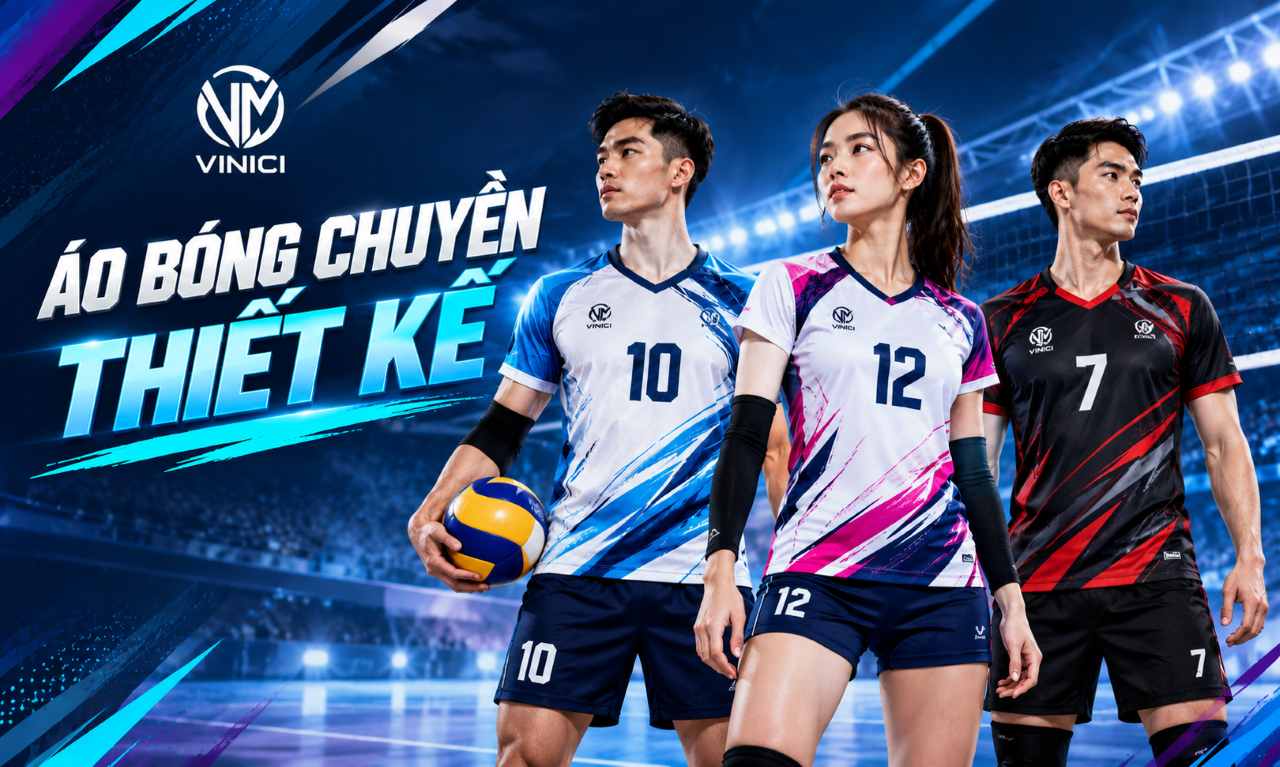 Áo bóng chuyển thiết kế