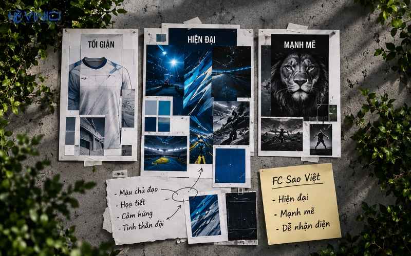 Xây dựng concept và phong cách thị giác phù hợp với bản sắc đội bóng